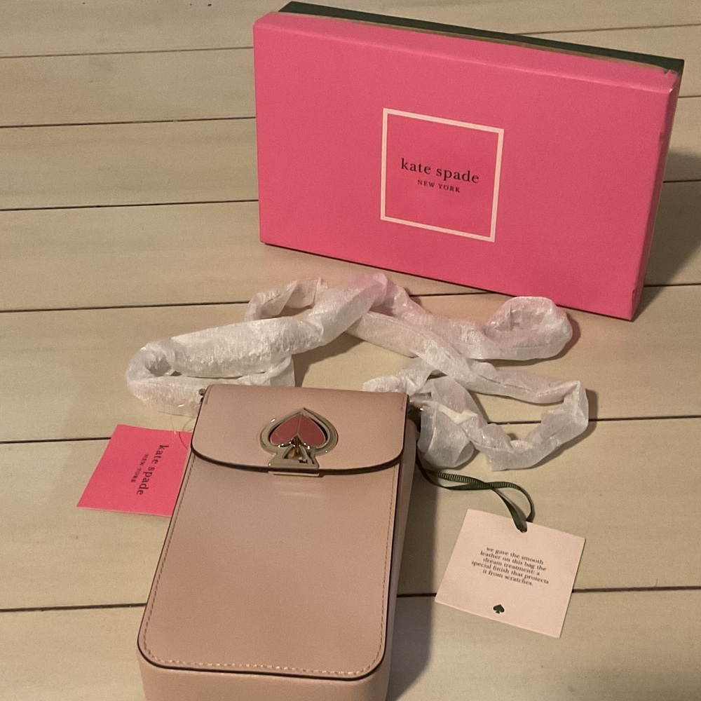 Kate Spade Nicola Twistlock North South Flap Crossbody Phone Bag